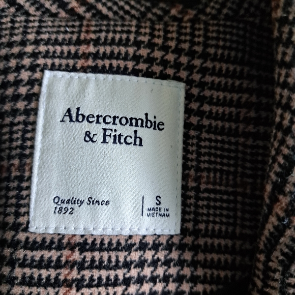 Abercrombie & Fitch Plaid Blazer Coat Sz Small - Picture 9 of 11